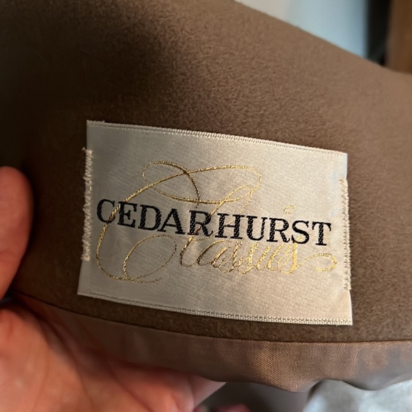 Cedarhurst Classics Wear in Good Health Taupe Tan Wool Coat - Picture 9 of 16